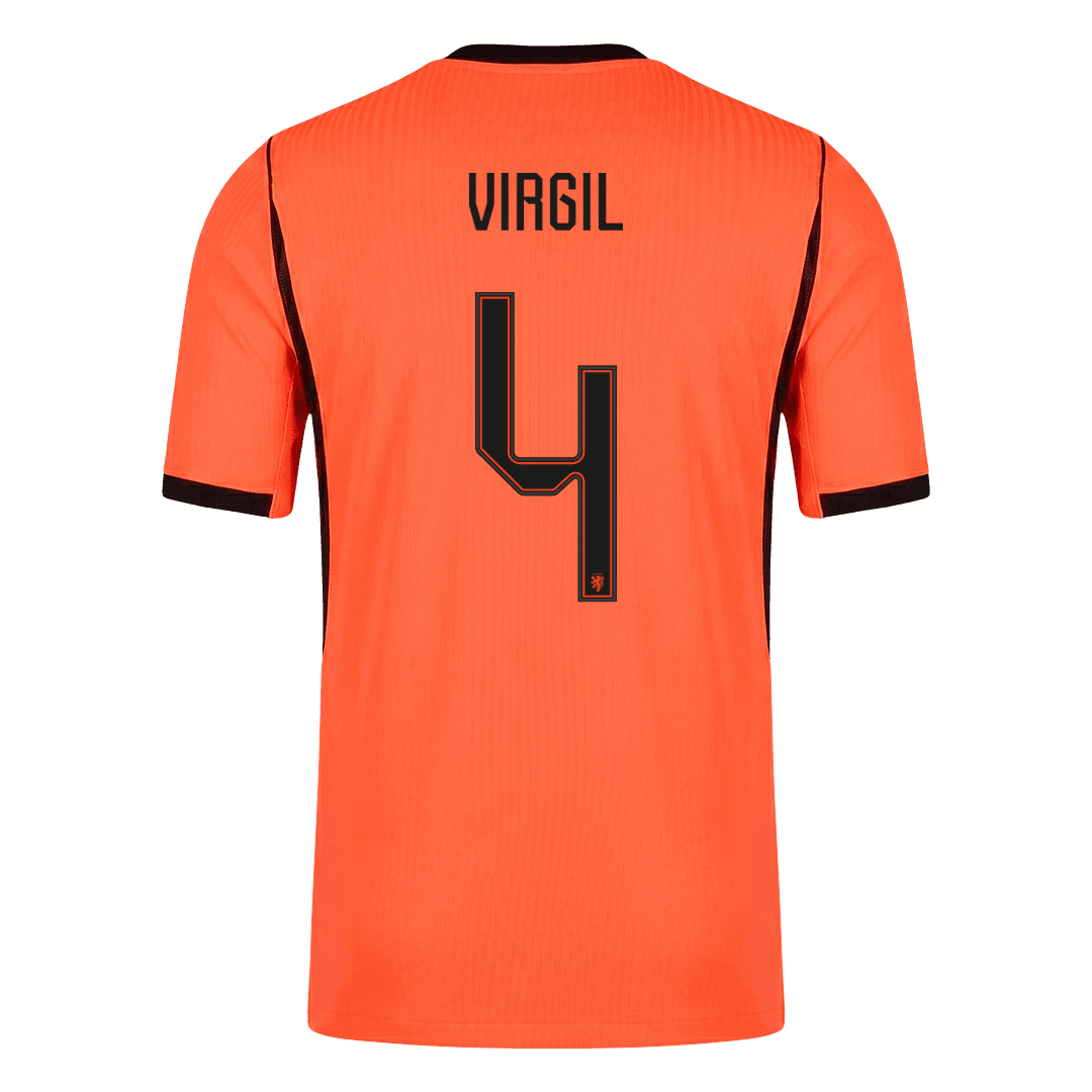 Netherlands World Cup Hjemmebanetrøje Spillerversion 2026 VIRGIL #4