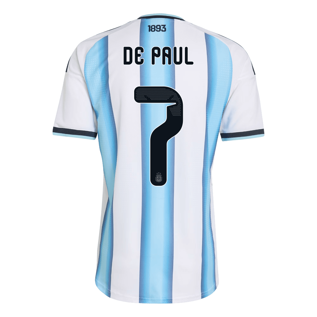 Argentina World Cup Hjemmebanetrøje Spillerversion 2026 DE PAUL #7