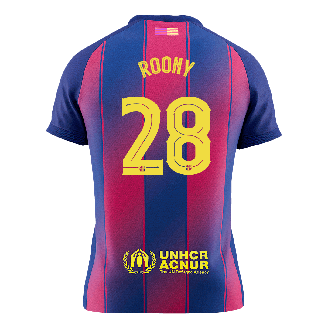 Barcelona Hjemmetrøje 2025/26 UCL ROONY #28