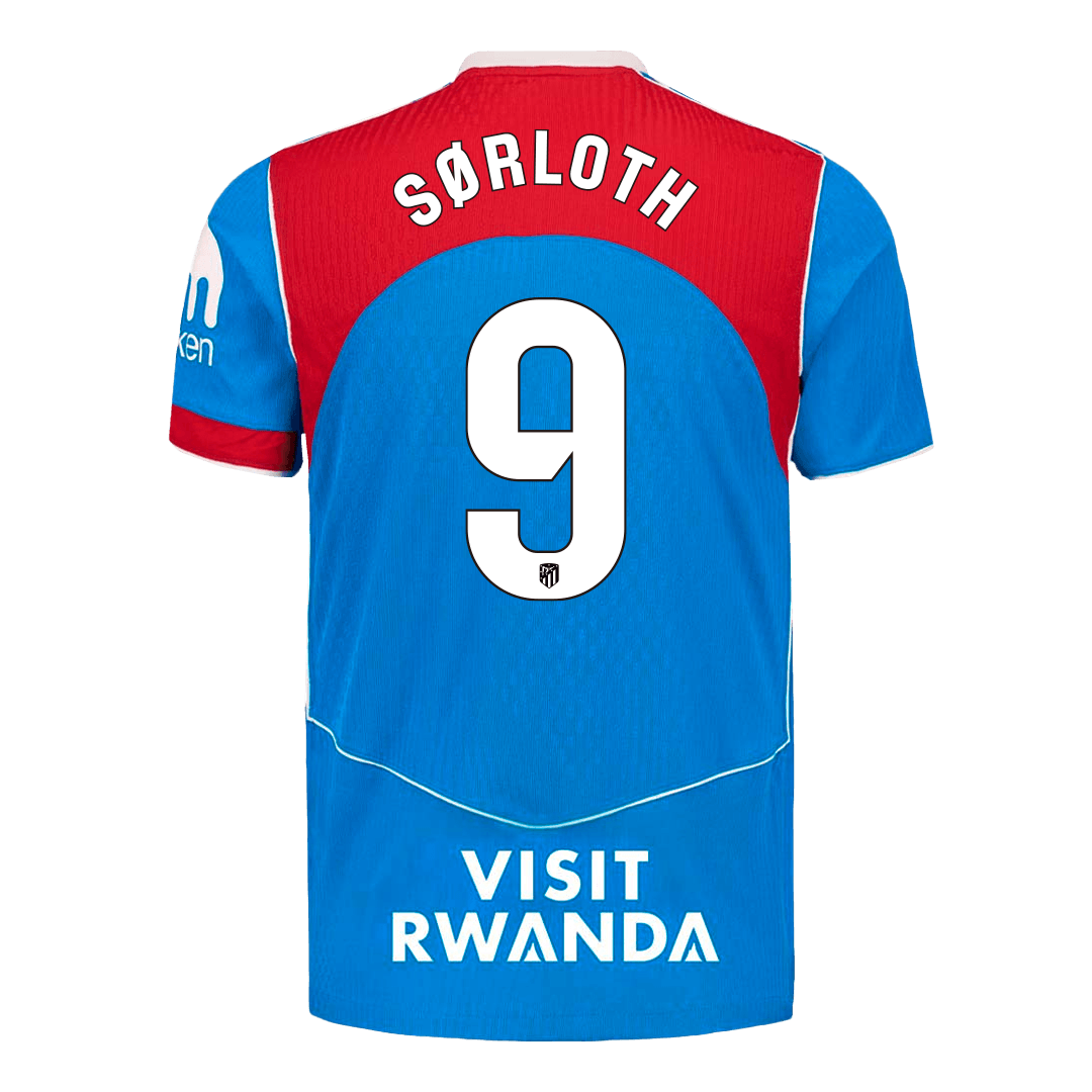 Atletico Madrid Tredjebanetrøje Spillerversion 2025/26 SØRLOTH #9