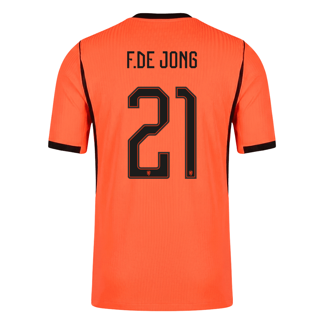 Netherlands World Cup Hjemmebanetrøje Spillerversion 2026 F.DE JONG #21