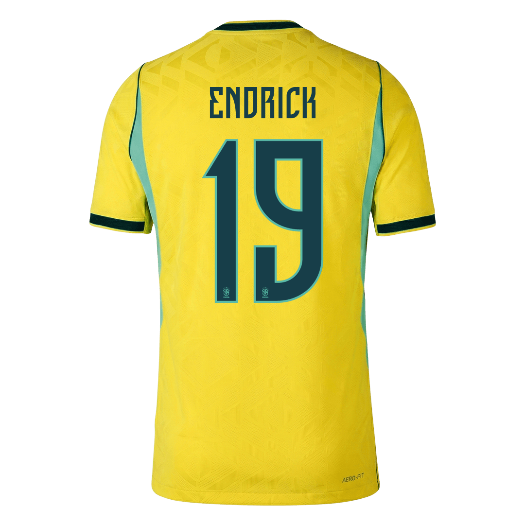 Brazil World Cup Hjemmebanetrøje Spillerversion 2026 ENDRICK #19