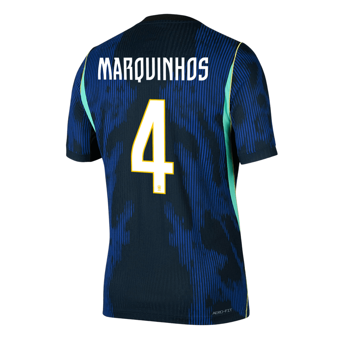 Brazil World Cup Udebanebanetrøje Spillerversion 2026 MARQUINHOS #4