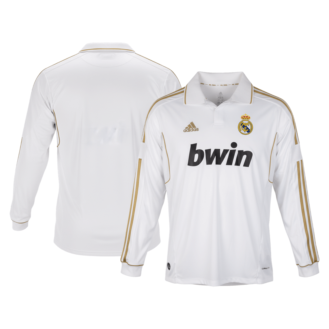 Real Madrid Retro Langærmet Hjemmebanetrøje 2011/12