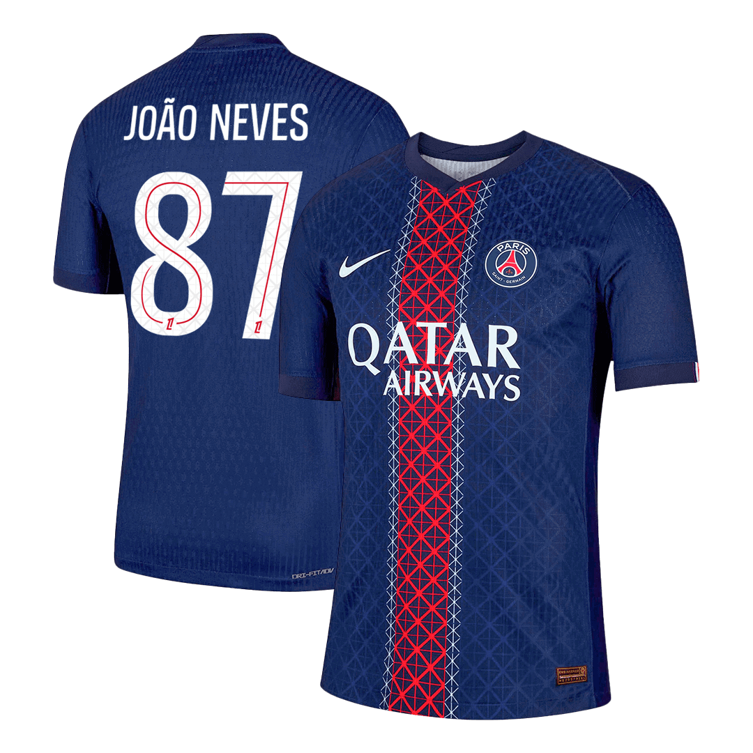 PSG Hjemmebanetrøje Spillerversion 2025/26 JOÃO NEVES #87