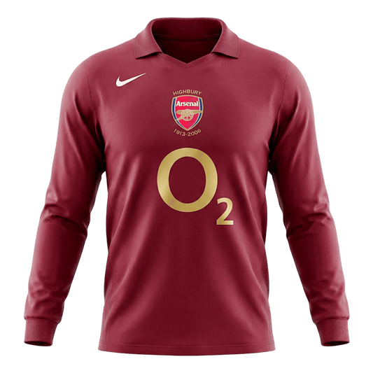 Arsenal Retro Langærmet Hjemmebanetrøje 2005/06