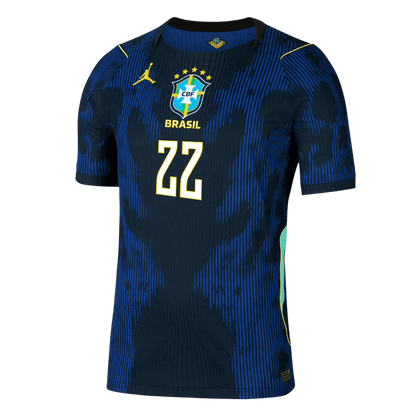 Brazil World Cup Udebanebanetrøje Spillerversion 2026 JOÃO PEDRO #22