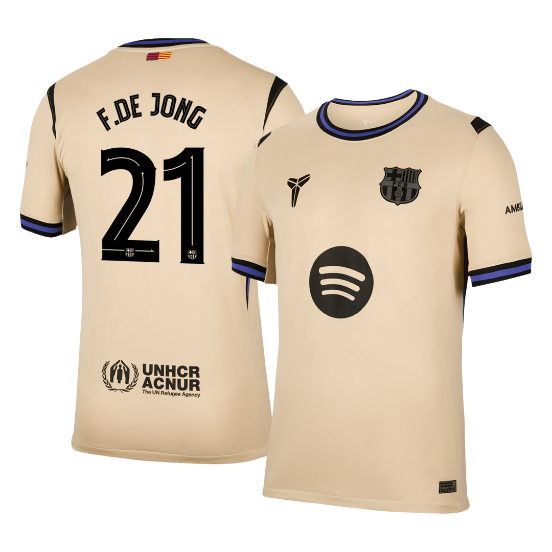 Barcelona Udebanetrøje 2025/26 UCL F.DE JONG #21