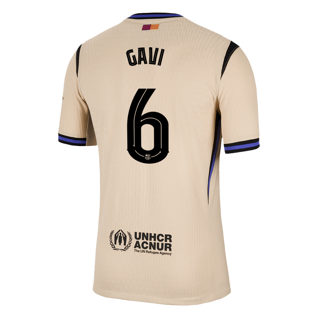 Barcelona Udebanebanetrøje Spillerversion 2025/26 UCL GAVI #6