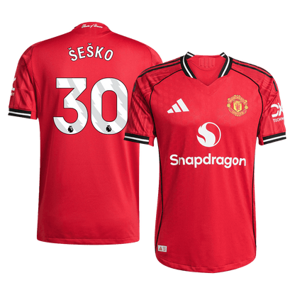 Manchester United Hjemmebanetrøje Spillerversion 2025/26 ŠEŠKO #30