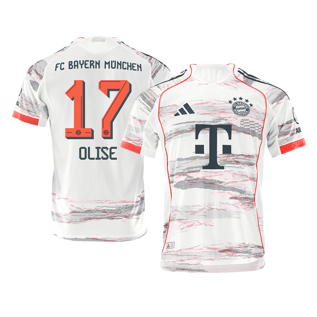 Bayern Munich Udebanebanetrøje Spillerversion 2025/26 OLISE #17