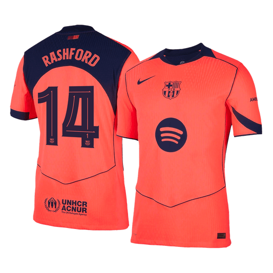 Barcelona Tredjebanetrøje Spillerversion 2025/26 UCL RASHFORD #14