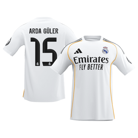 Real Madrid Hjemmetrøje 2025/26 ARDA GÜLER #15