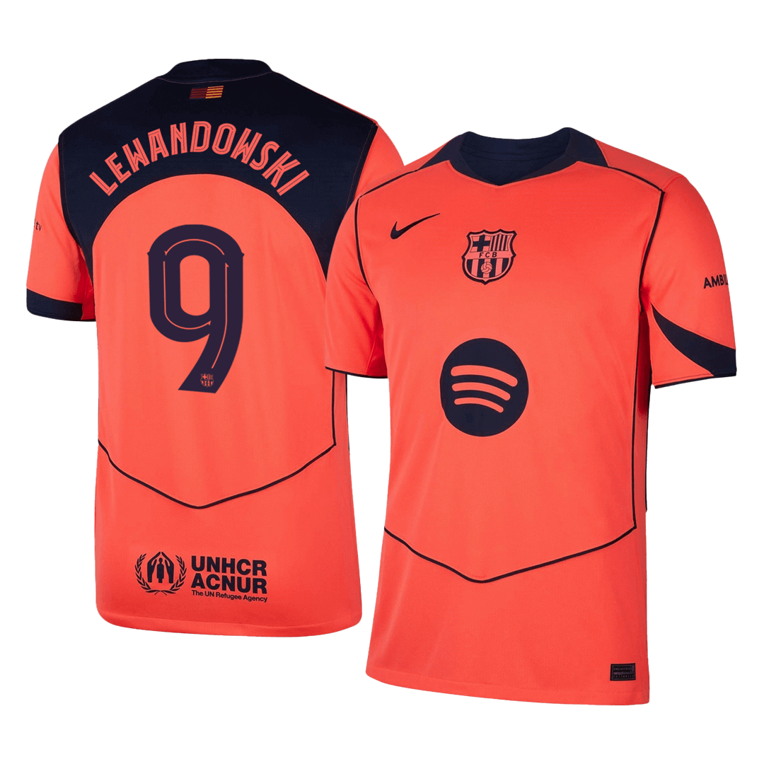 Barcelona Tredjetrøje 2025/26 UCL LEWANDOWSKI #9