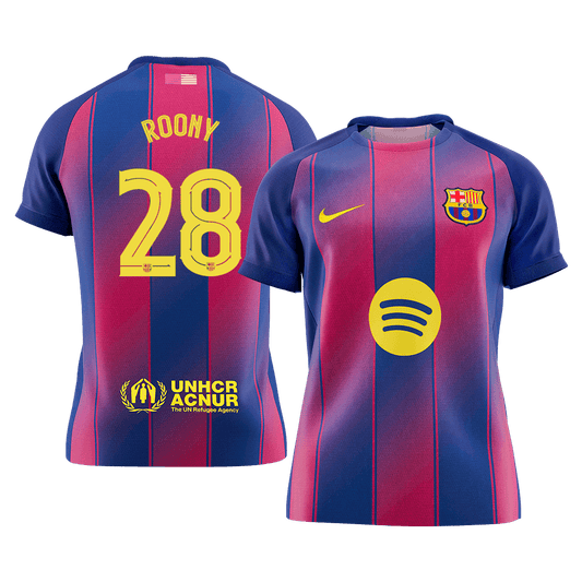Barcelona Hjemmetrøje 2025/26 UCL ROONY #28