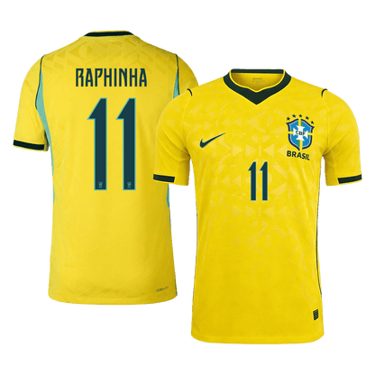 Brazil World Cup Hjemmebanetrøje Spillerversion 2026 RAPHINHA #11