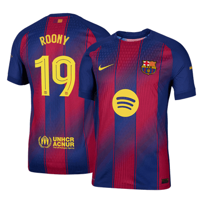 Barcelona Hjemmebanetrøje Spillerversion 2025/26 UCL ROONY #19