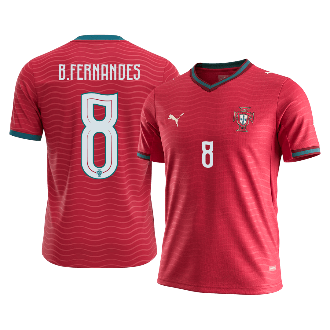 Portugal World Cup Hjemmetrøje 2026 B.FERNANDES #8