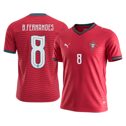 Portugal World Cup Hjemmetrøje 2026 B.FERNANDES #8