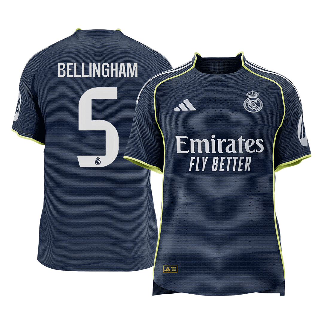 Real Madrid Udebanebanetrøje Spillerversion 2025/26 BELLINGHAM #5 [PREMIUM]