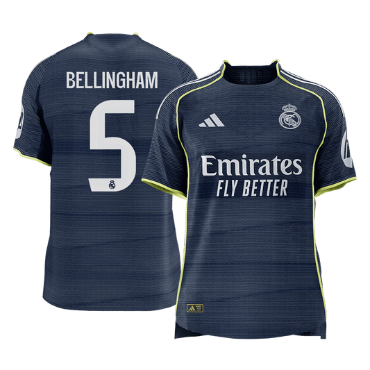 Real Madrid Udebanebanetrøje Spillerversion 2025/26 BELLINGHAM #5 [PREMIUM]