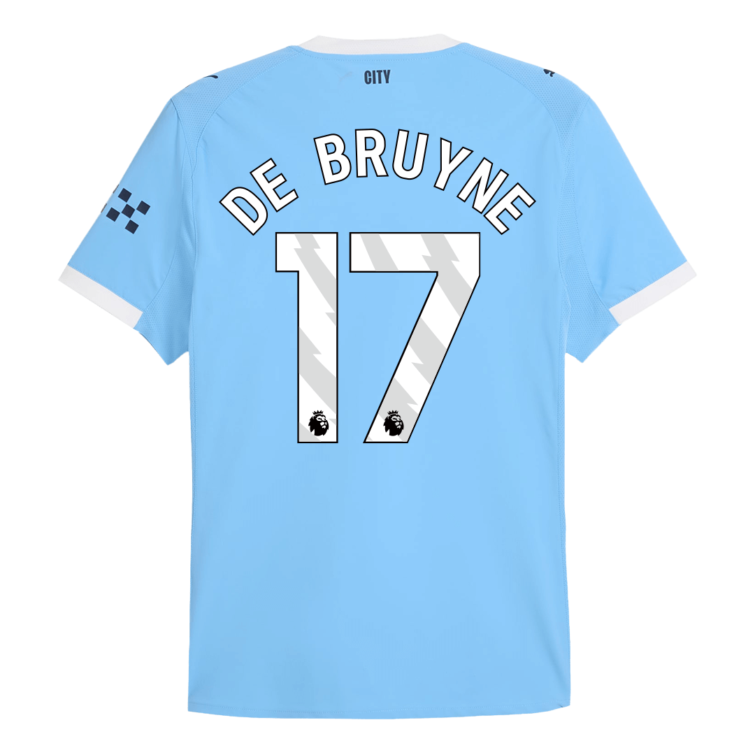 Manchester City Hjemmebanetrøje Spillerversion 2025/26 DE BRUYNE #17
