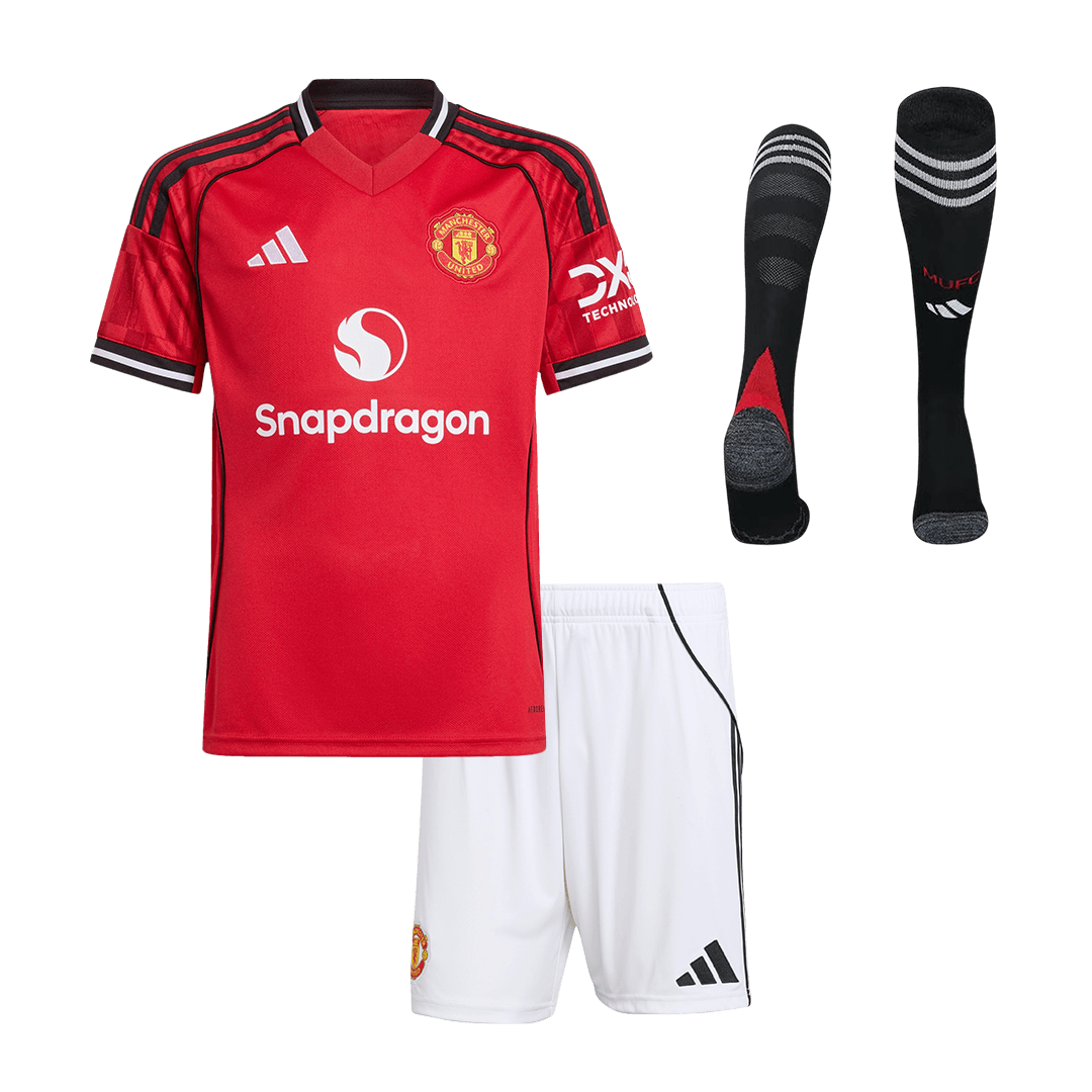 Manchester United Hjemmebanesæt Børn 3-dele 2025/26