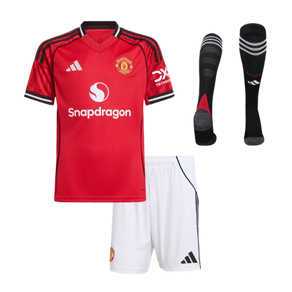 Manchester United Hjemmebanesæt Børn 3-dele 2025/26