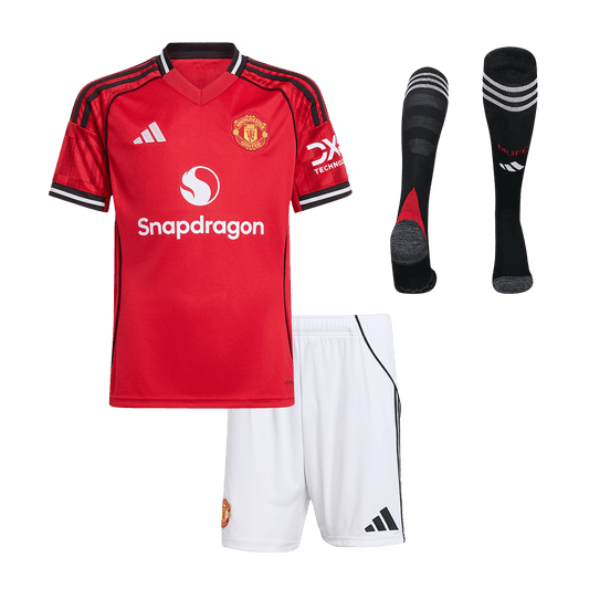 Manchester United Hjemmebanesæt Børn 3-dele 2025/26