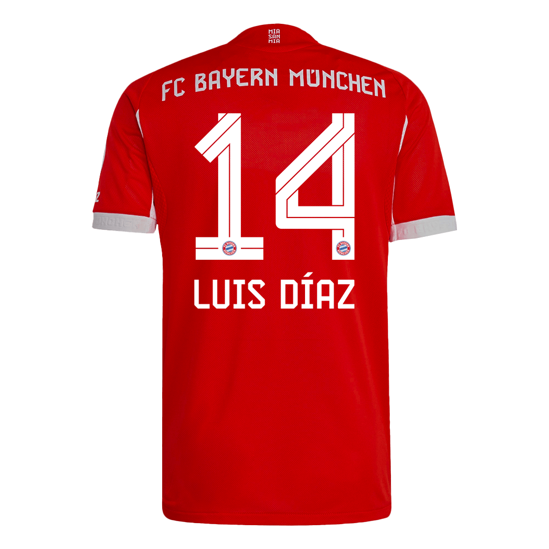 Bayern Munich Hjemmebanetrøje Spillerversion 2025/26 LUIS DÍAZ #14