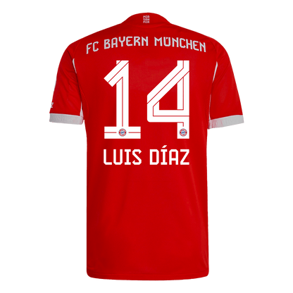 Bayern Munich Hjemmebanetrøje Spillerversion 2025/26 LUIS DÍAZ #14