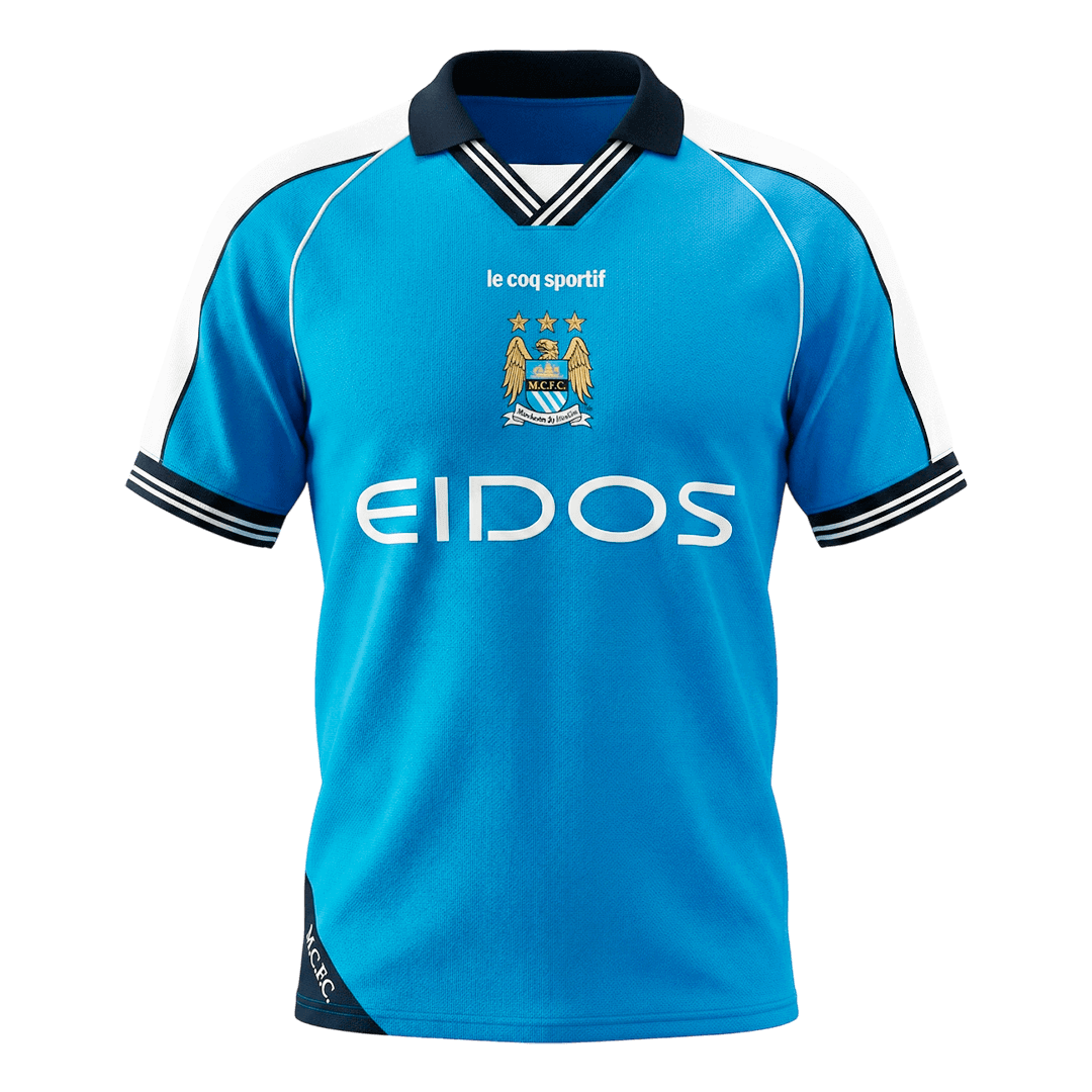 Manchester City Retro Hjemmebanetrøje 1999/01