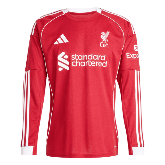 Liverpool Langærmet Hjemmebanetrøje 2025/26