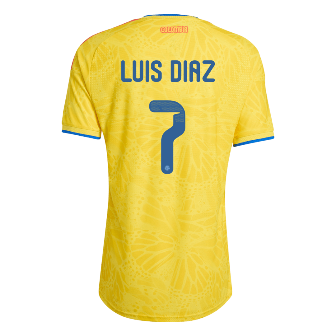 Colombia World Cup Hjemmebanetrøje Spillerversion 2026 LUIS DíAZ #7