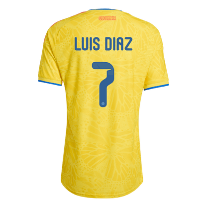 Colombia World Cup Hjemmebanetrøje Spillerversion 2026 LUIS DíAZ #7