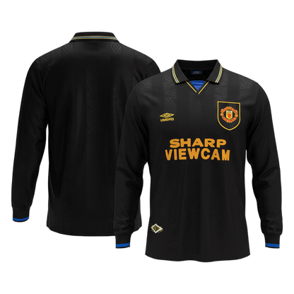 Manchester United Retro Langærmet Udebanebanetrøje 1993/94