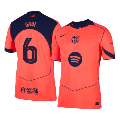 Barcelona Tredjebanetrøje Spillerversion 2025/26 UCL GAVI #6