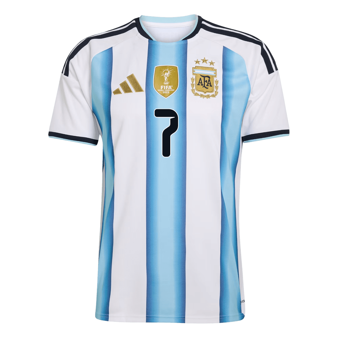 Argentina World Cup Hjemmetrøje 2026 DE PAUL #7 [PREMIUM]