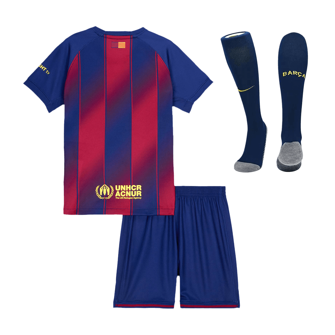 Barcelona Hjemmebanesæt Børn 3-dele 2025/26
