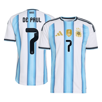 Argentina World Cup Hjemmebanetrøje Spillerversion 2026 DE PAUL #7