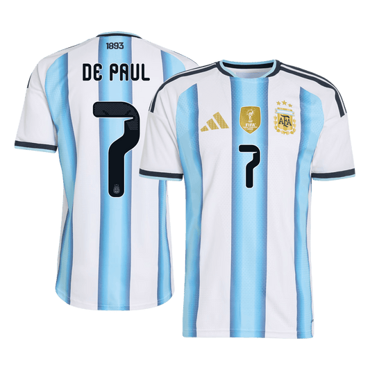 Argentina World Cup Hjemmebanetrøje Spillerversion 2026 DE PAUL #7