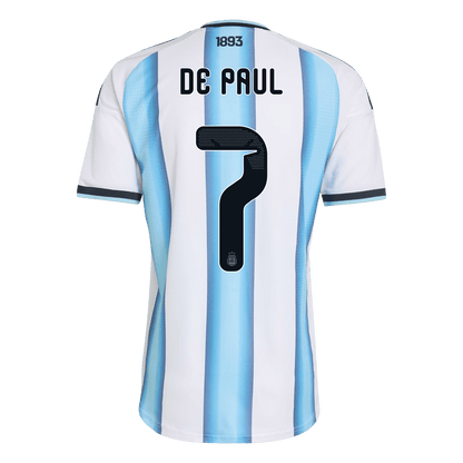 Argentina World Cup Hjemmebanetrøje Spillerversion 2026 DE PAUL #7