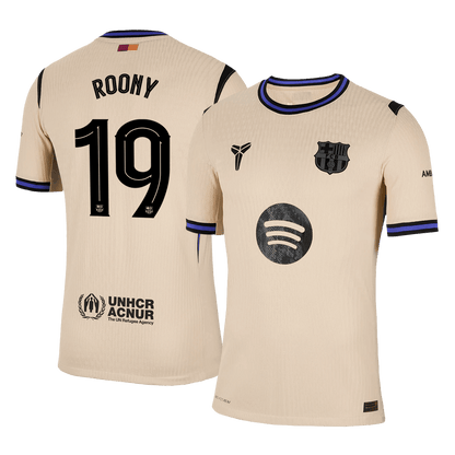 Barcelona Udebanebanetrøje Spillerversion 2025/26 UCL ROONY #19