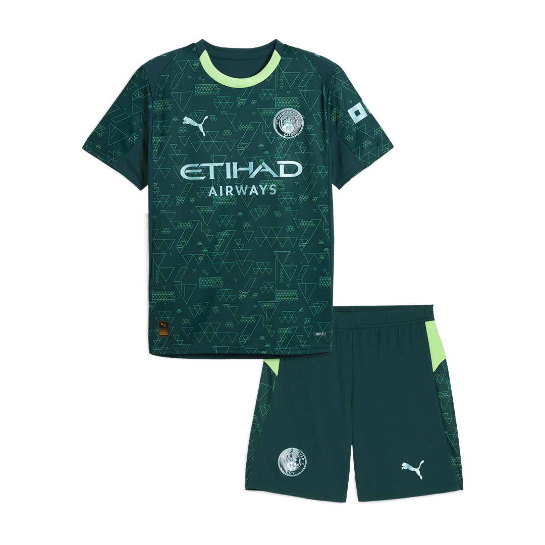 Manchester City Fjerdebanesæt Børn 2025/26