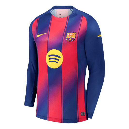Barcelona Langærmet Hjemmebanetrøje 2025/26