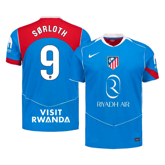 Atletico Madrid Tredjebanetrøje Spillerversion 2025/26 SØRLOTH #9