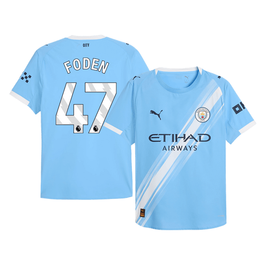 Manchester City Hjemmebanetrøje Spillerversion 2025/26 FODEN #47