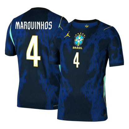 Brazil World Cup Udebanebanetrøje Spillerversion 2026 MARQUINHOS #4