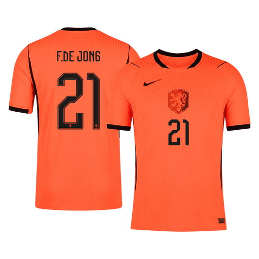 Netherlands World Cup Hjemmebanetrøje Spillerversion 2026 F.DE JONG #21