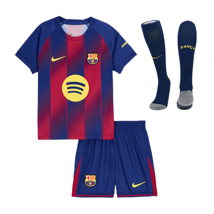 Barcelona Hjemmebanesæt Børn 3-dele 2025/26